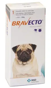 Flea & Tick Control Chew Dog, 4.5-10kg
