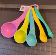 NEW Starfrit Gourmet Mini measuring spoons set colorful plastic