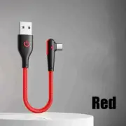 25CM Short Elbow USB C Cable 120W USB a to Type C Fast Charging Cable for Huawei