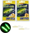 40pcs Glow Lights Sticks Clip-on Fluorescent Fishing Rod Fishing Tackle Medium