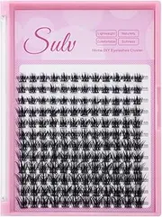 10/12/14/16mm Mixed Size Eyelash Clusters Eyelash Extensions Color Black C Curl and D Curl to Choose Soft Material Charming Eyelashes (Black, 10/12/14/16mm)