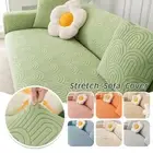 Elastic Fleece Sofa Cover Couch Covers 1 2 3 4 Seater Slipcover Lounge Protector