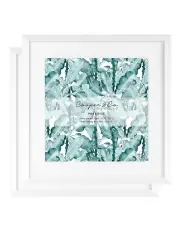 [Cooper & Co] Premium Paradise Photo Frames 40x40cm Matt to 30x30cm Set Of 2 in White