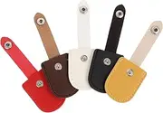 Healvian Simple and Chic Pu Cuticle Nipper Covers 5pcs Nail Scissors Covers for Nail Salons