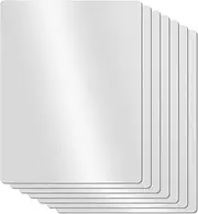 Ysyaxsyt Clear Flexible Plastic Cutting Board Mats Set, Frosted Clear Kitchen Cutting Board Clear Mats 17.5 x 12 Inches, Set of 7
