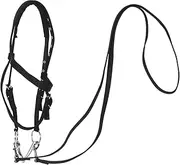Yardwe Rope Headstall Horse Training Bridle Nylon Rope Halter Western Tack Comfort Fit for Ponies