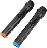 Dynamic Microphone, Metal Noise Reduction UHF Handheld Mic Set with Receiver for Karaoke Singing