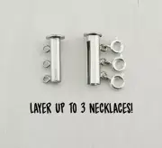Layered Necklace Detangler - Layer Up to 3 Necklaces - Magnetic Closure Clasp