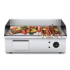 SOGA Electric Stainless Steel 2200W Flat Griddle Grill BBQ Hot Plate