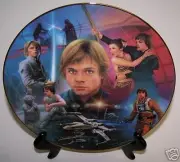 Star Wars Plate Luke Skywalker Heroes & Villains Certificate of Authenticity