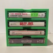 Audio Cassette Tape Storage Shelf, PLA Basic, 3D Printed, Holds 4 Cassettes