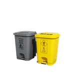 原創垃圾桶醫療黃色灰色醫用診所醫院室內腳踏帶蓋無接觸廢棄物分類箱限定