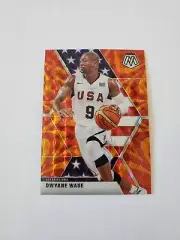 2019-20 Panini Mosaic Orange Prizm USA Basketball Dwyane Wade