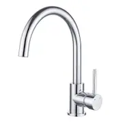 Estilo 35mm Chrome WELS 4 Star 7.5L/min Side Lever Gooseneck Sink Mixer