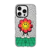 iPhone 16 Pro Clear Case MagSafe Compatible Flower Dude By Nathan Bennett