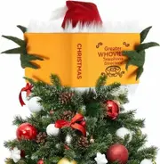 Christmas Tree Topper, Green Elf Hiding Behind Book Christmas Decorations, Finger Poseable Handmade Tree Toppers Decor