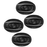 2 Pairs Pioneer TS-A6970F 600W Max, 100W RMS 6" x 9" A-Series 5-Way Coaxial Car