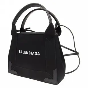 Balenciaga 390346 XS Navy 經典帆布包 黑色 附可斜背長肩帶
