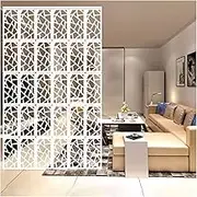 Hanging Room Divider, Wood-Plastic Entryway Hollow Living Room 5mm Thick Partitions Panel Screen,Lightweight Anti-Cracking Decoration Screen,2 Sizes
