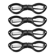 4 Pcs Folding Scissors Non-Rust Portable Mini Scissors Travel Small Shear Black