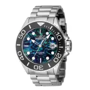 Invicta Grand Diver 0.06 Ct Diamond Automatic Men's Watch w/ Blue Abalone Dial