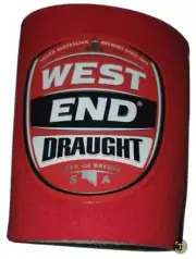 WEST END Draught Beer Stubby Holder Red Beer Cooler