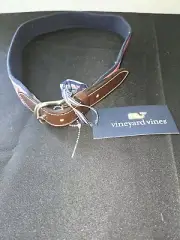 NWT VINEYARD Vines Pink Mai Tai Canvas/ Leather Men's Belt Size 30