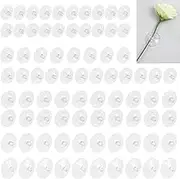 Rustark 80Pcs 5 Sizes Clear Rubber Suction Cups Set Transparent Anti-Collision Sucker Pads with Hole 25mm 30mm 35mm 40mm 45mm Mini Suction Cups Replacement for Home Bathroom Kitchen Decoration