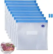 Sous Vide Bags-BPA-Free Reusable Vacuum Seal Bags for Food Storage Food Freezing safe-20pcs(8.5 * 8.6in) Reseal Vacuum Storage Bag for Sous Vide Cooking-HOMYLAND