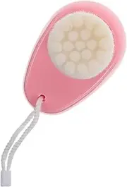 BIUDECO Face Brush Face Washer Scrubber Silicone Cleansing Brush Face Washing Brush Facial Skin Care Brush Face Cleaning Brush Silicone Brush Face Scrub Tool Silica Gel Pink