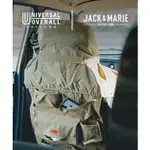 「滾青店」現貨 日本UNIVERSAL OVERALL × JACK&MARIE 工業風 車用椅套 掛袋 頭枕