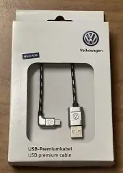 VW USB Connection Cable Usb-A To Micro-Usb - Premium 30cm Length Boxed Neu