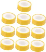 Gatuida 2sets Waterproof Leak Seal Tape PTFE Tape Adhesive Aid Seal Repair Double-Sided for Valves and Hoses 10rolls*2