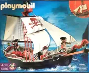 Playmobil 5950 Skull And Bones Pirate Ship Toy Red Black - New Sealed Mint Box