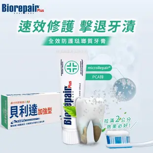 Biorepair 貝利達 琺瑯質修護牙膏 義大利正品 ( 多款任選 ) 75ml / 條 │現貨│【久億藥局】