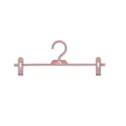10Pcs Plastic Clothes Hangers with clips Skirt Pants Coast Trousers Storage Hooks Rack Non-slip Hanger