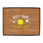 Best Mum Solar System - Funny Novelty Doormat Man Cave Floor mat