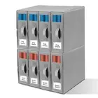 Bed Sheet Organizers and Storage - 8 Pack, Foldable Sheet Cube Storage Contai...