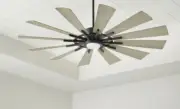 Cirque 1 Light Patio Fan, Matte Black/Weathered Gray - 46012-5942
