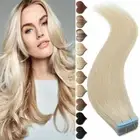 Invisible Real Remy Tape In 100% Human Hair Extensions Skin Weft Balayage 60pcs