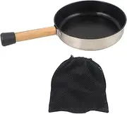 Abbraccia Camping Frying Pan Flat Griddle Pan Portable Lightweight Cooker Camping Fry Pan with Removable Handle for Fishing Home Hiking
