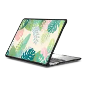 MacBook Air 13-inch (M2 - M4) Impact Case Pastel jungle floral / tropical leaves pattern