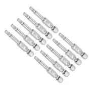Hex Head Wrench Bit 1/8" Hex Head 1/4" Shank 2" L Steel Screwdriver Bit 10Pcs