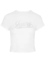 Juicy Couture Retro Logo-embellished Cotton T-shirt - White - M (UK12 / M) M (UK12 / M)