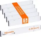Adjustable Kitchen Drawer Dividers - 5 Pack Expandable Organizers