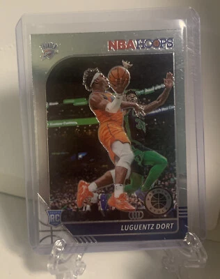 2019-20 NBA Hoops Premium Stock Luguentz Dort #213 Silver Prizm Rookie Card RC