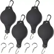 4PCS Plant Pulleys Plant Hook Pulley with 4PCS Ceiling Hooks for Hanging9830