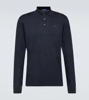 [Ralph Lauren Purple Label] Ralph Lauren Purple Label Cotton piqué polo shirt AU 96 blue