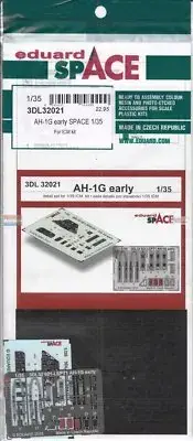 1/35 Eduard #3DL32021 AH-1G Cobra Early Space 3D Interior Set For ICM