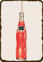 1956 BIRELEY'S Orange Soft Drink Vintage-Look-Edge DECORATIVE REPLICA METAL SIGN